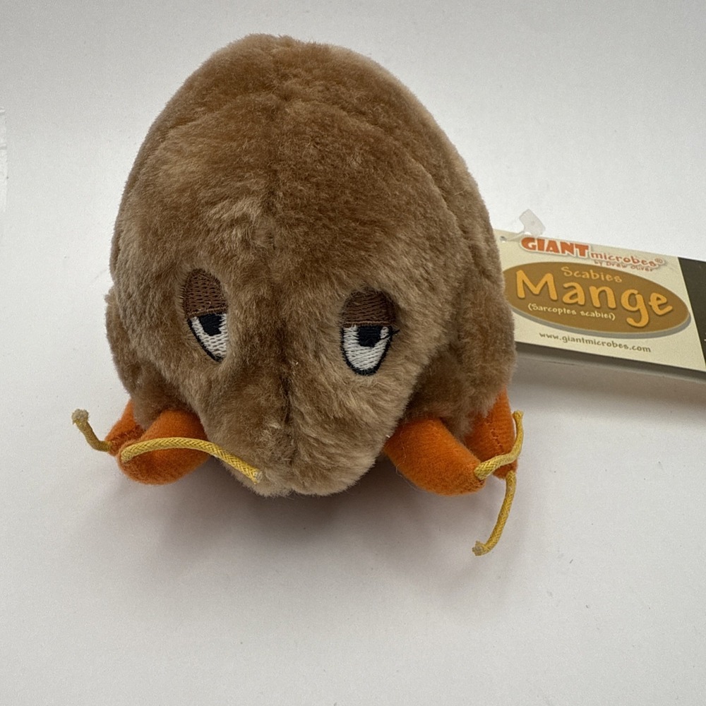 Giant Microbes Mange Scabies Mite Educational‎ Plush Toy Original Soft Gift